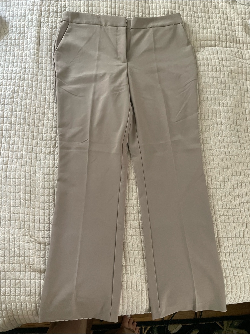 Women’s Taupe Dress Pants - Classic Straight Leg